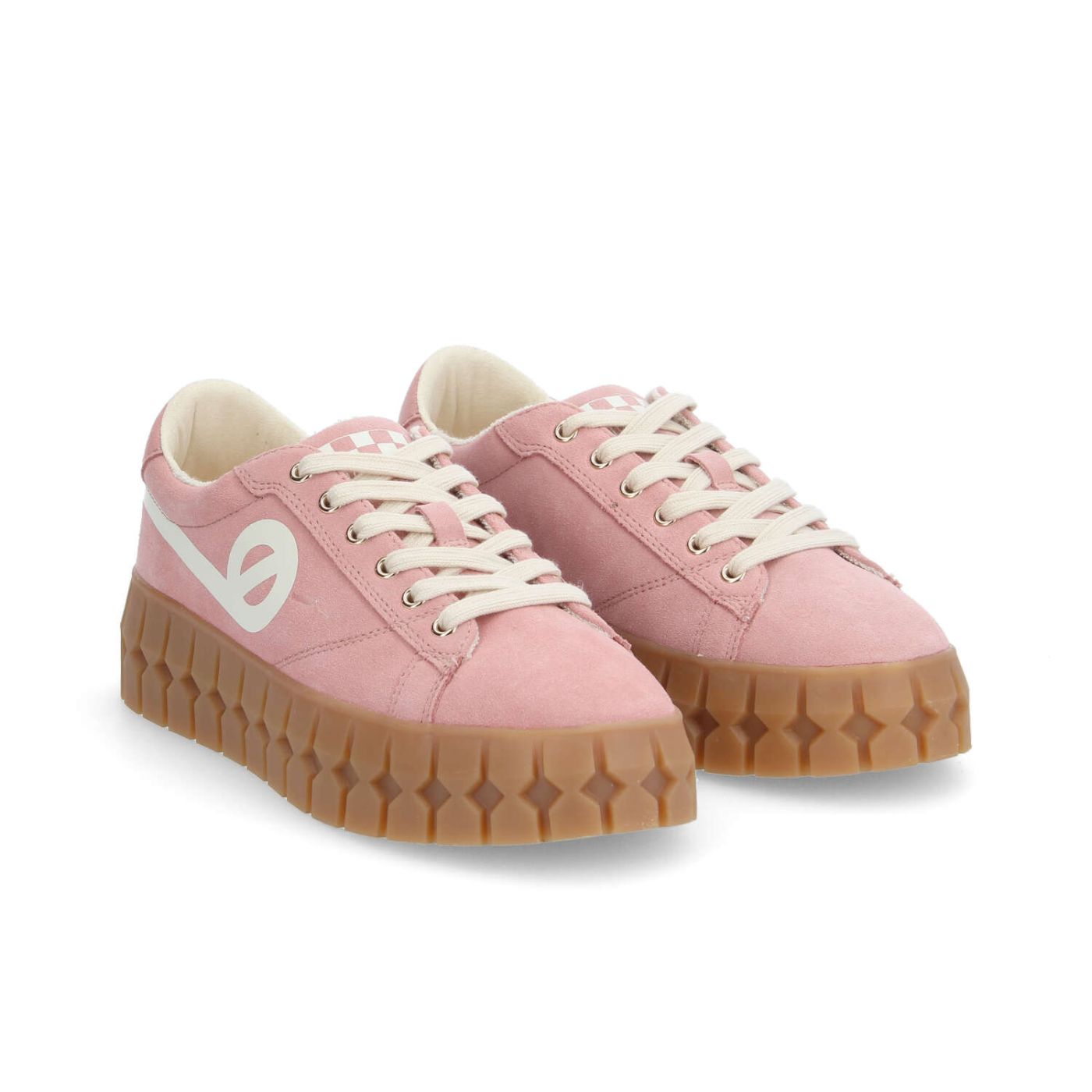 PLAY SNEAKER W - SUEDE/PRINT - ROSE/BLANC CASSE
